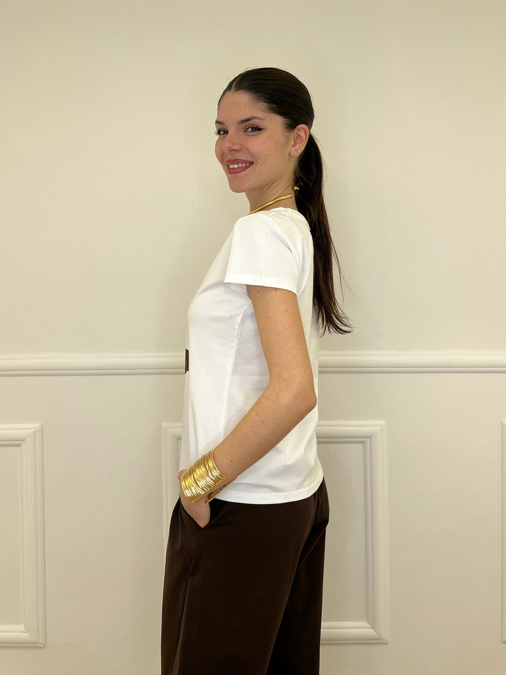 T-shirt Bassotto Paillettes 26252