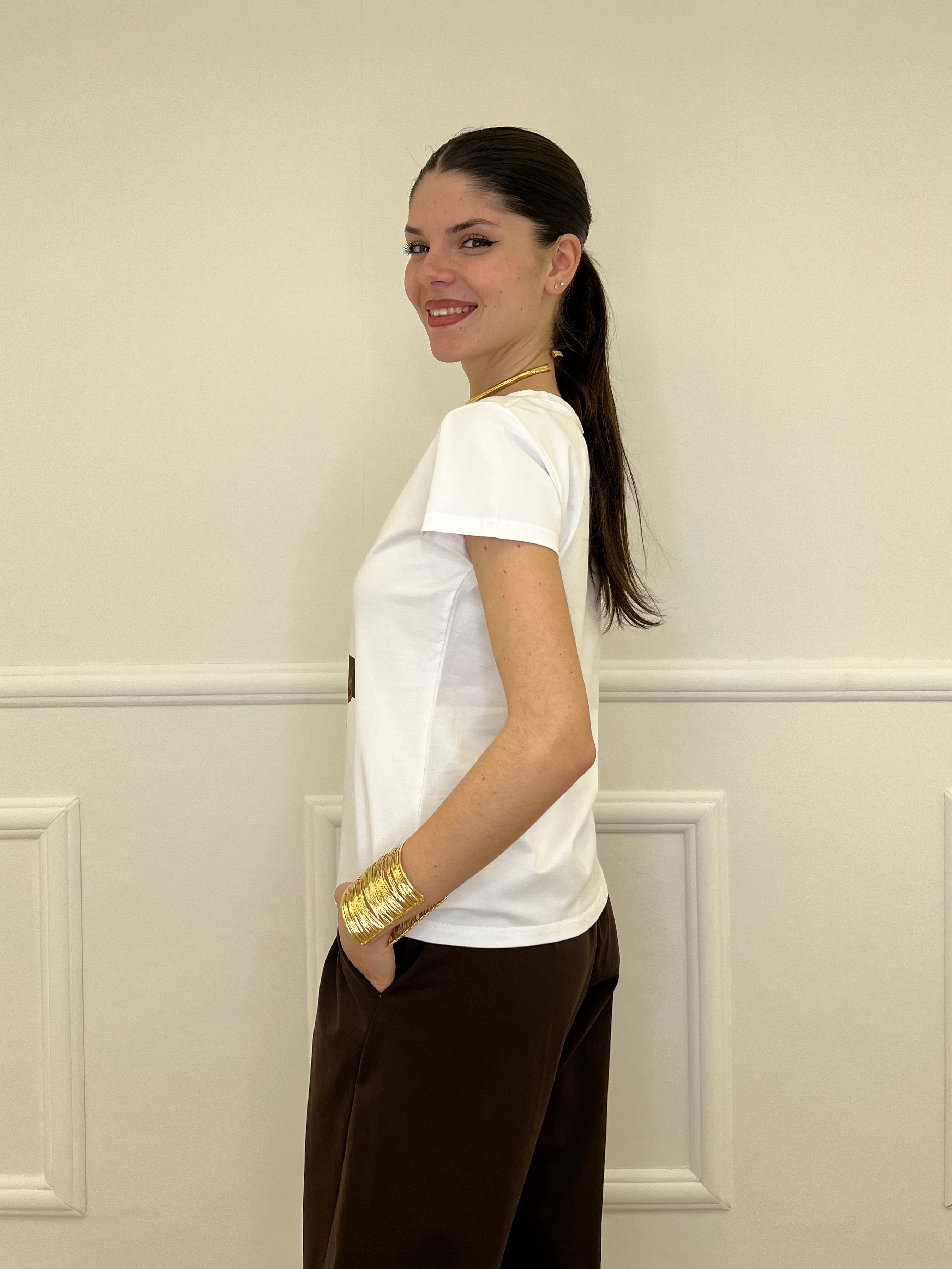 T-shirt Bassotto Paillettes 26252