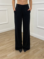 Tailleur Gessato Monopetto 83459 Nero