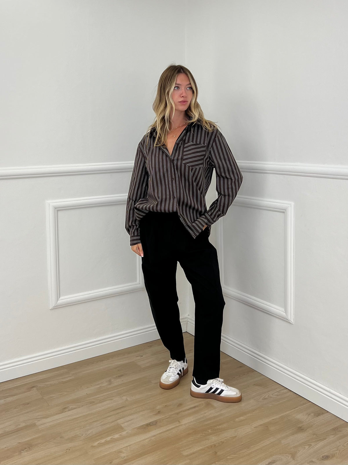Pantalone Carrot Punto Milano 3006 Nero