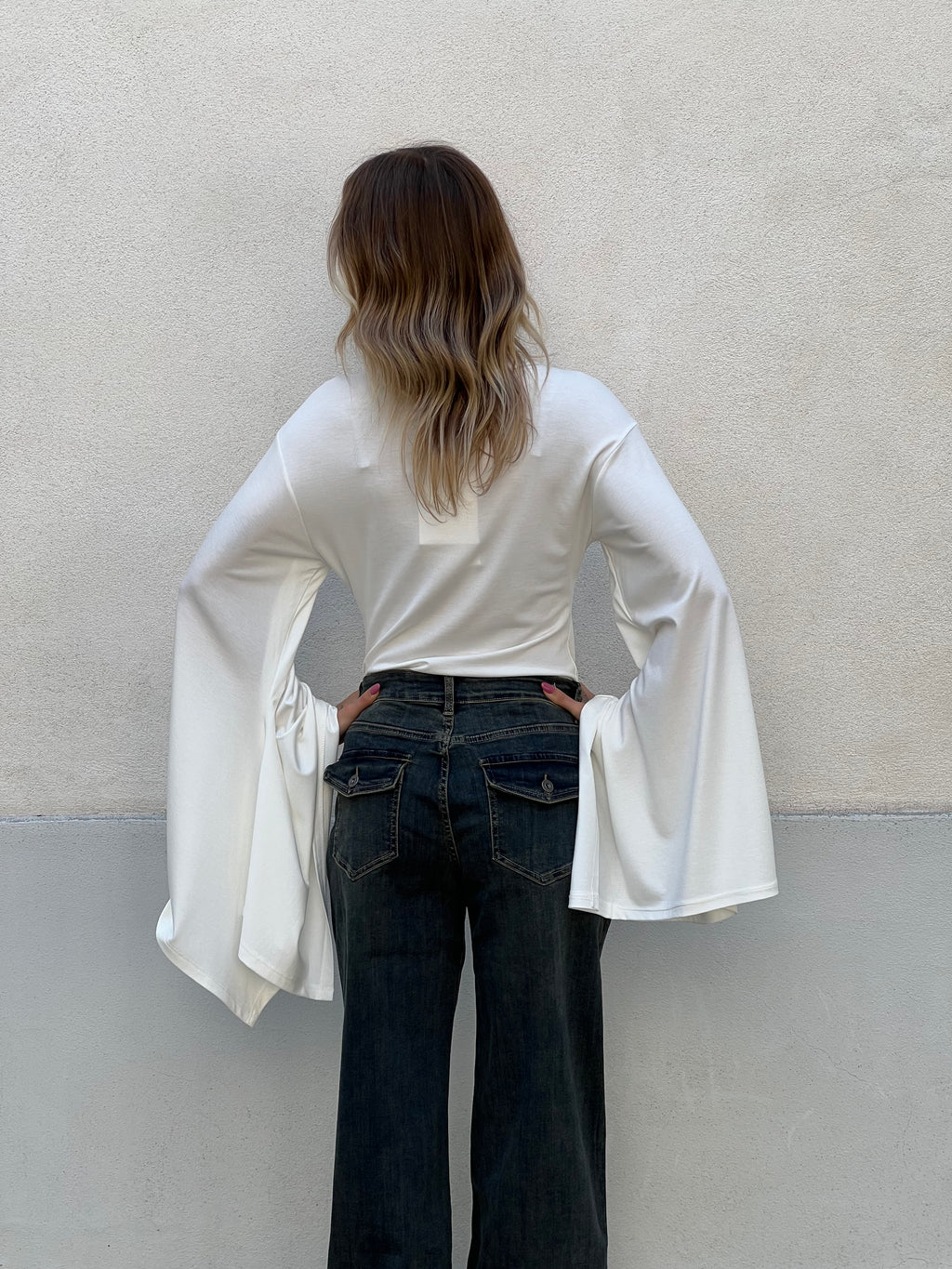 Maglia Manica Ampia Lumina LD6306 Bianco