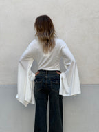 Maglia Manica Ampia Lumina LD6306 Bianco