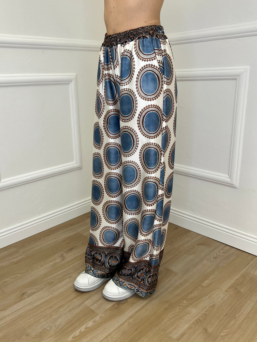Pantalone Etnico Satin 6382 Avio