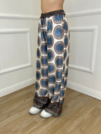 Pantalone Etnico Satin 6382 Avio