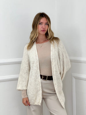 Cardigan Aperto Mohair 5021 Panna