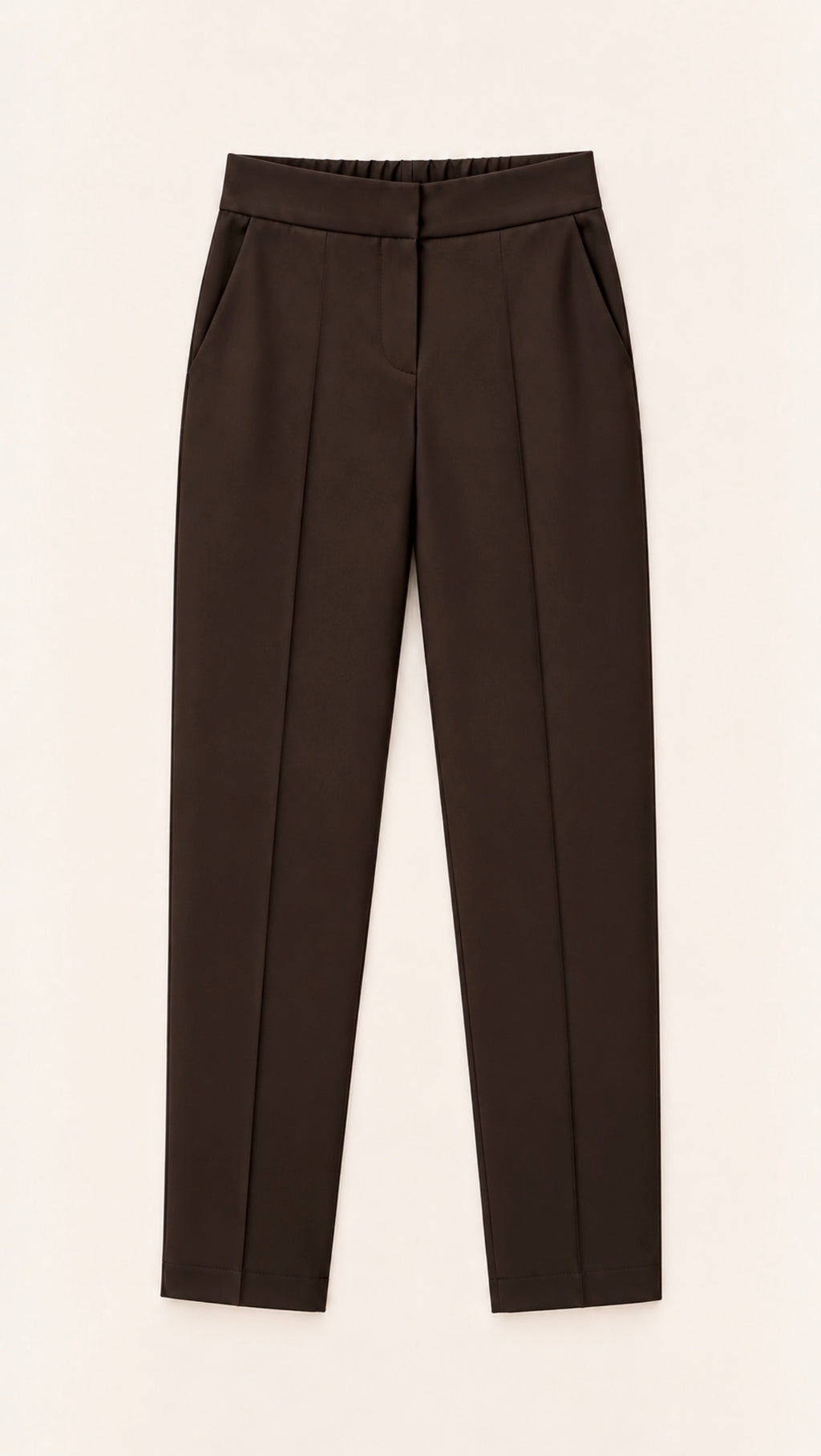 Pantalone Regular Gabardine 83487 Marrone