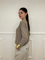 Maglia "Non Mi Dovete Stressare" 3695 Taupe