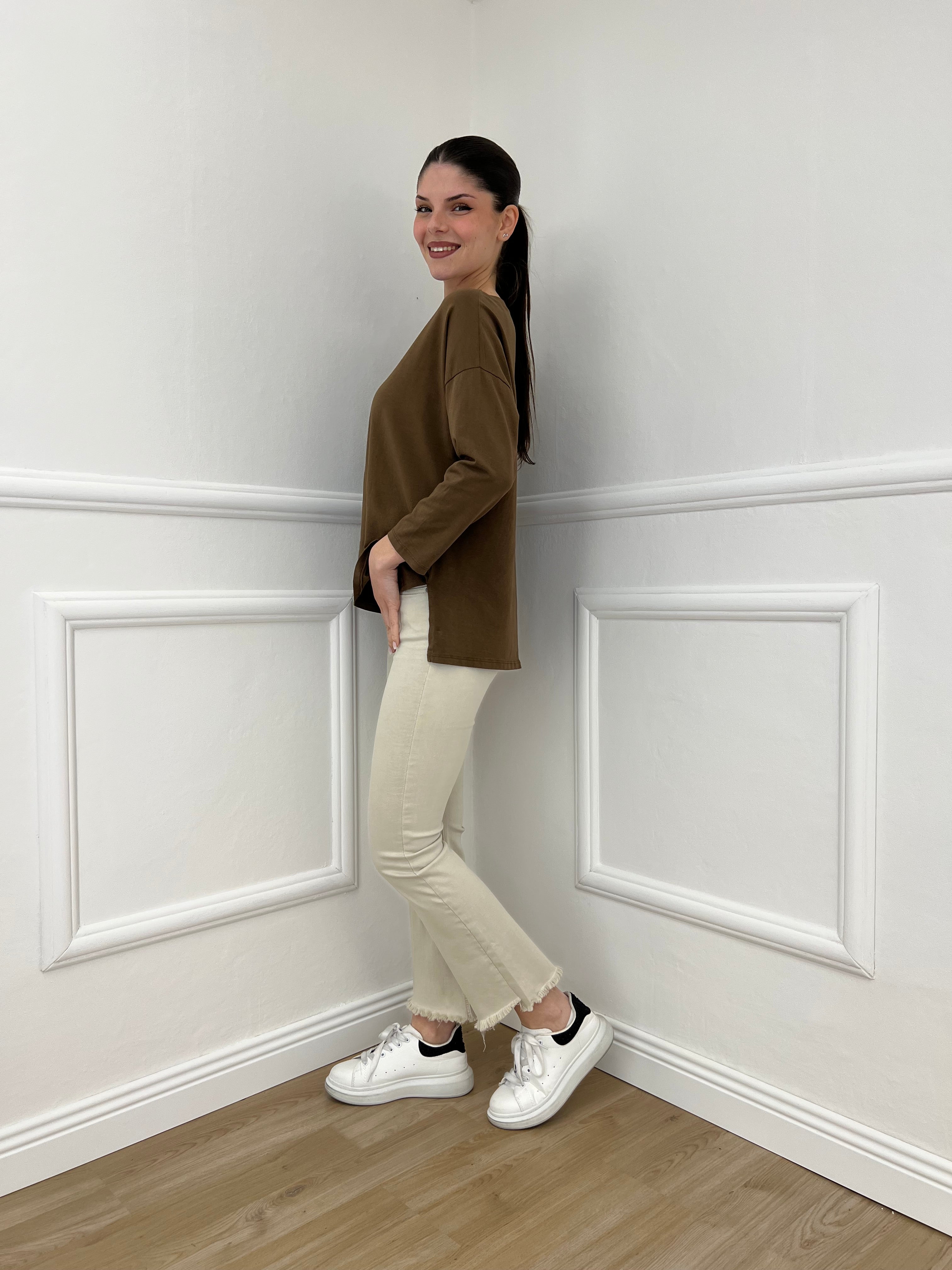 Maglia Over Barchetta 2158 Caffe' - Bazar Abbigliamento