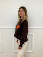 Maglia Over Good Vibes Love S11167 Marrone
