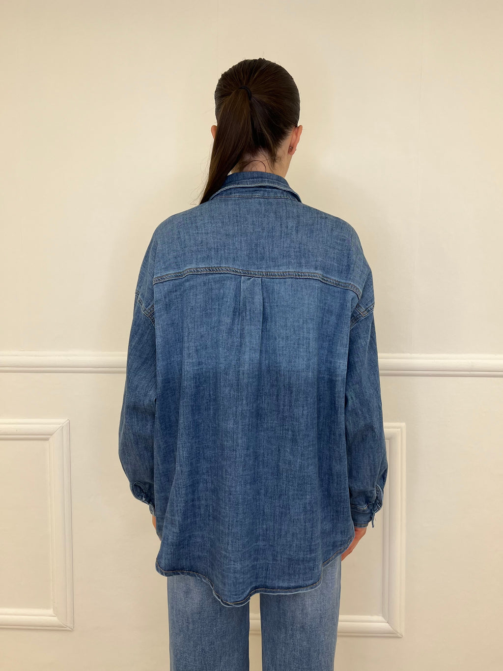 Camicia Denim Over Bottoni JC971