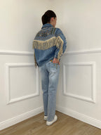 Jeans Ricamo Posteriore 5343 Azzurro