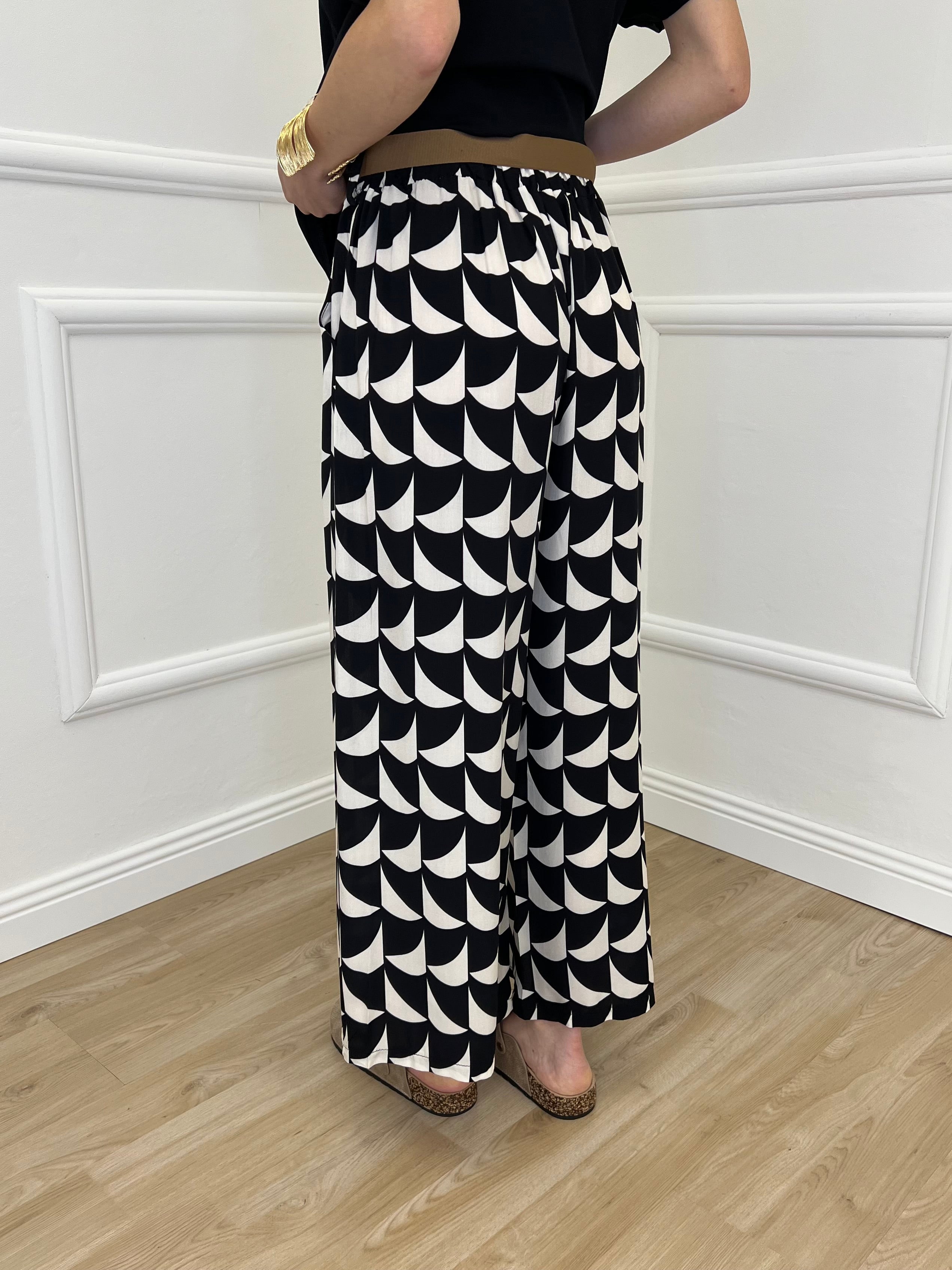 Pantalone Gaucho Fantasia 2130 Nero