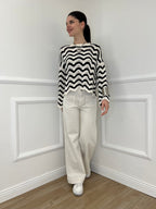 Jeans Straight Tasche Frontali 2207 Ecru