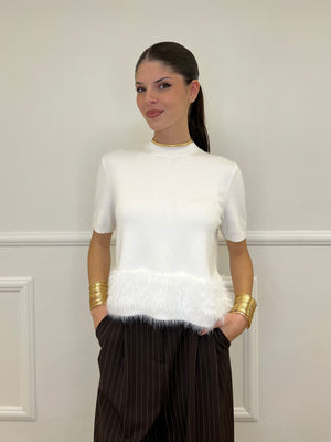 Maglia Fondo Fluffy 6239 Bianco
