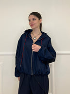 Giubbino Taffetà Cappuccio 5029 Blu