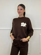 Maglia Love 4982608 Marrone