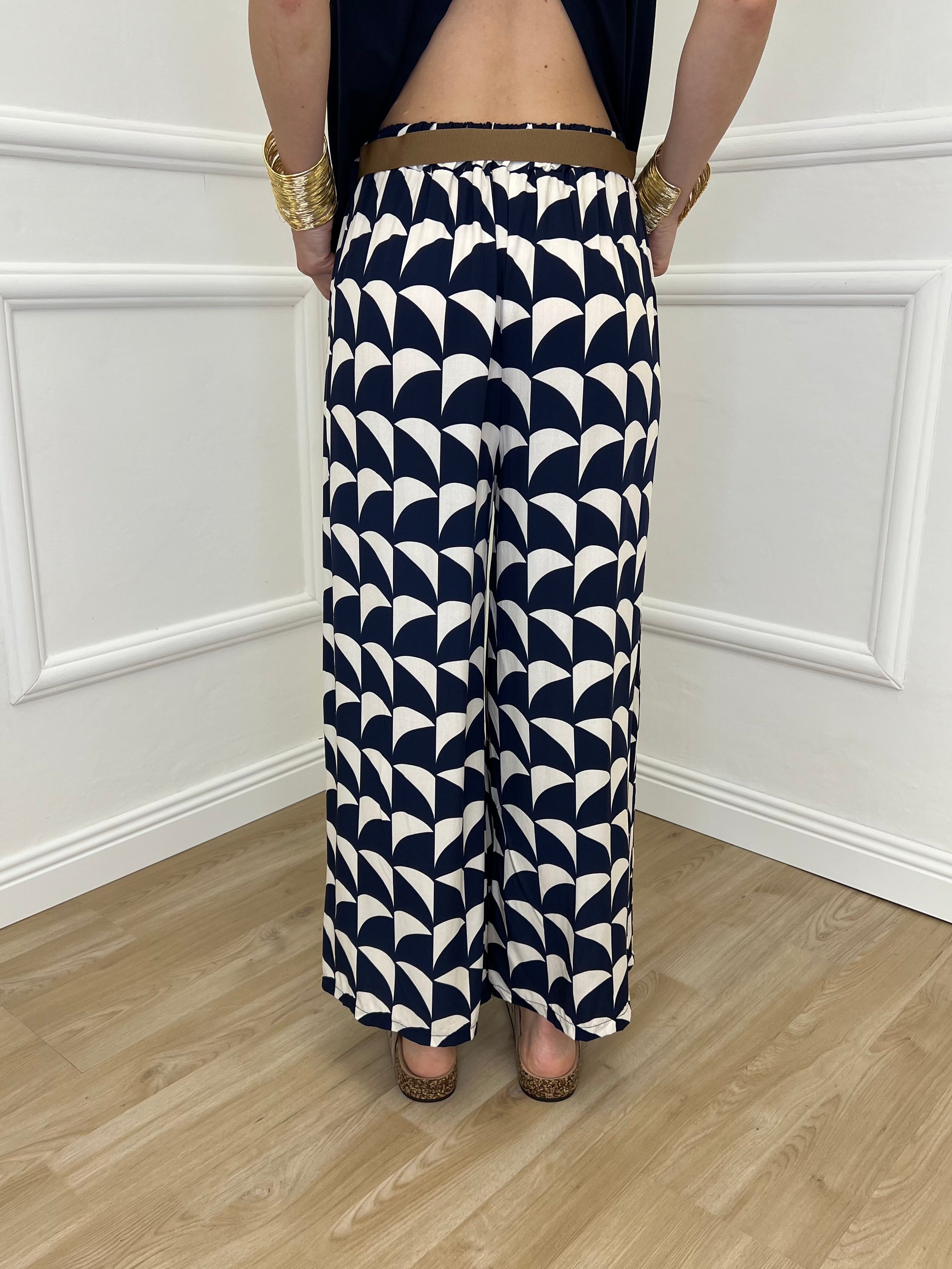 Pantalone Gaucho Fantasia 2130 Blu