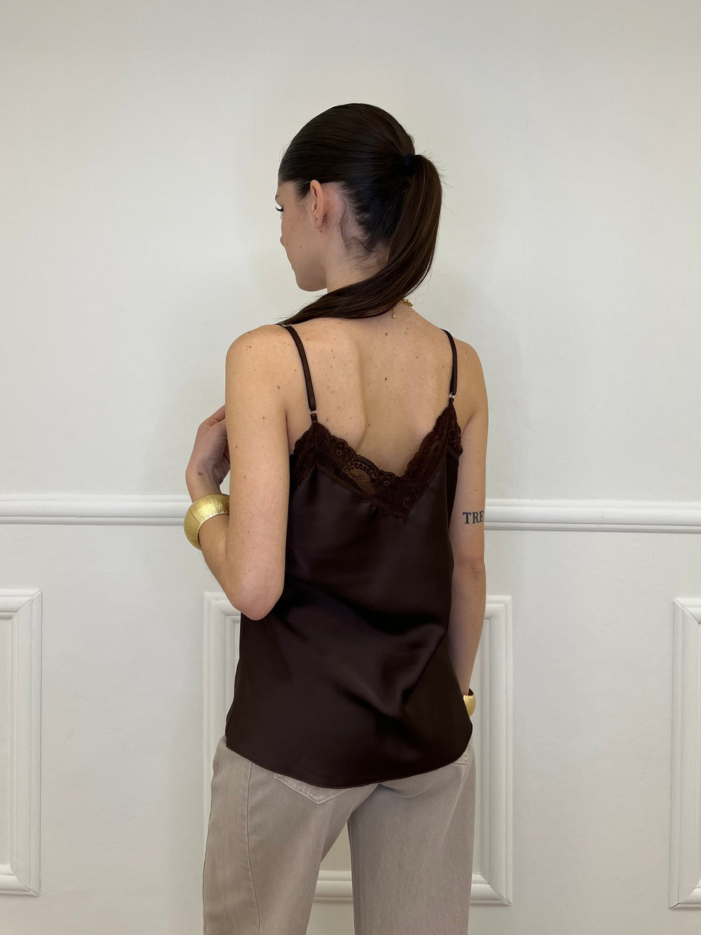 Top Satin Pizzo 1542