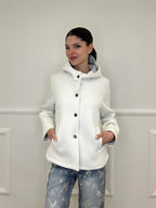 Giacca Neoprene Nido D'ape 26289 Panna