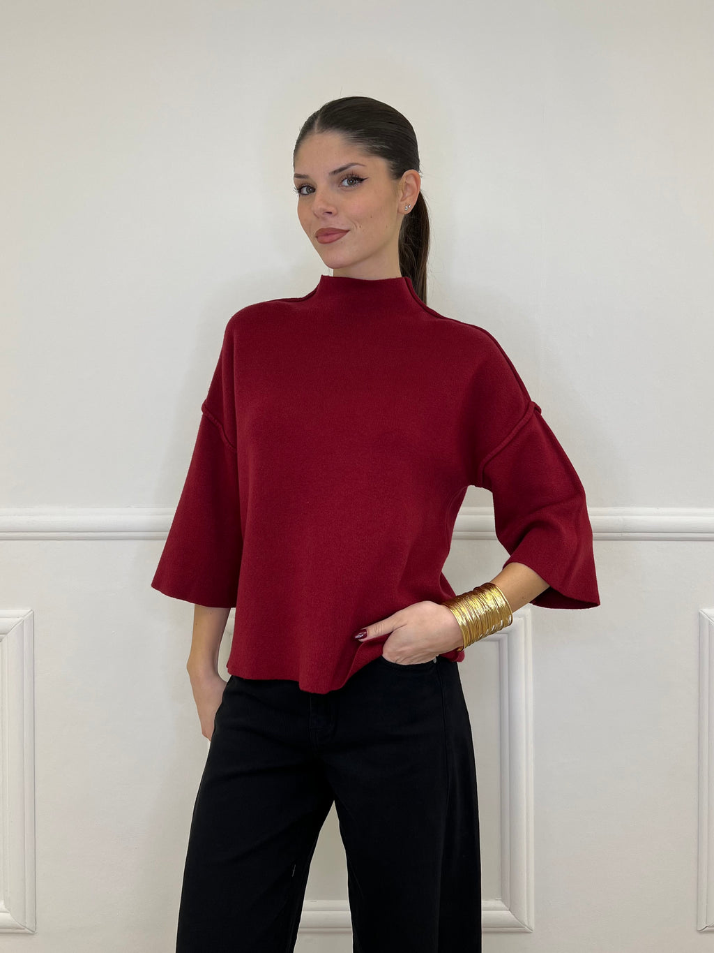 Maglia Profili 8162 Bordeaux