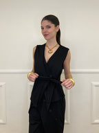 Gilet Fiocco Punto Milano 42144 Nero