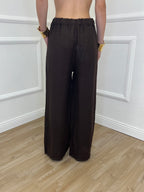 Pantalone Lino Coulisse 23216 Moro