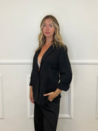Blazer in Felpa 27435A Nero