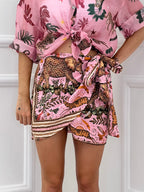 Gonna Pareo Corta Jungle BM196 Rosa