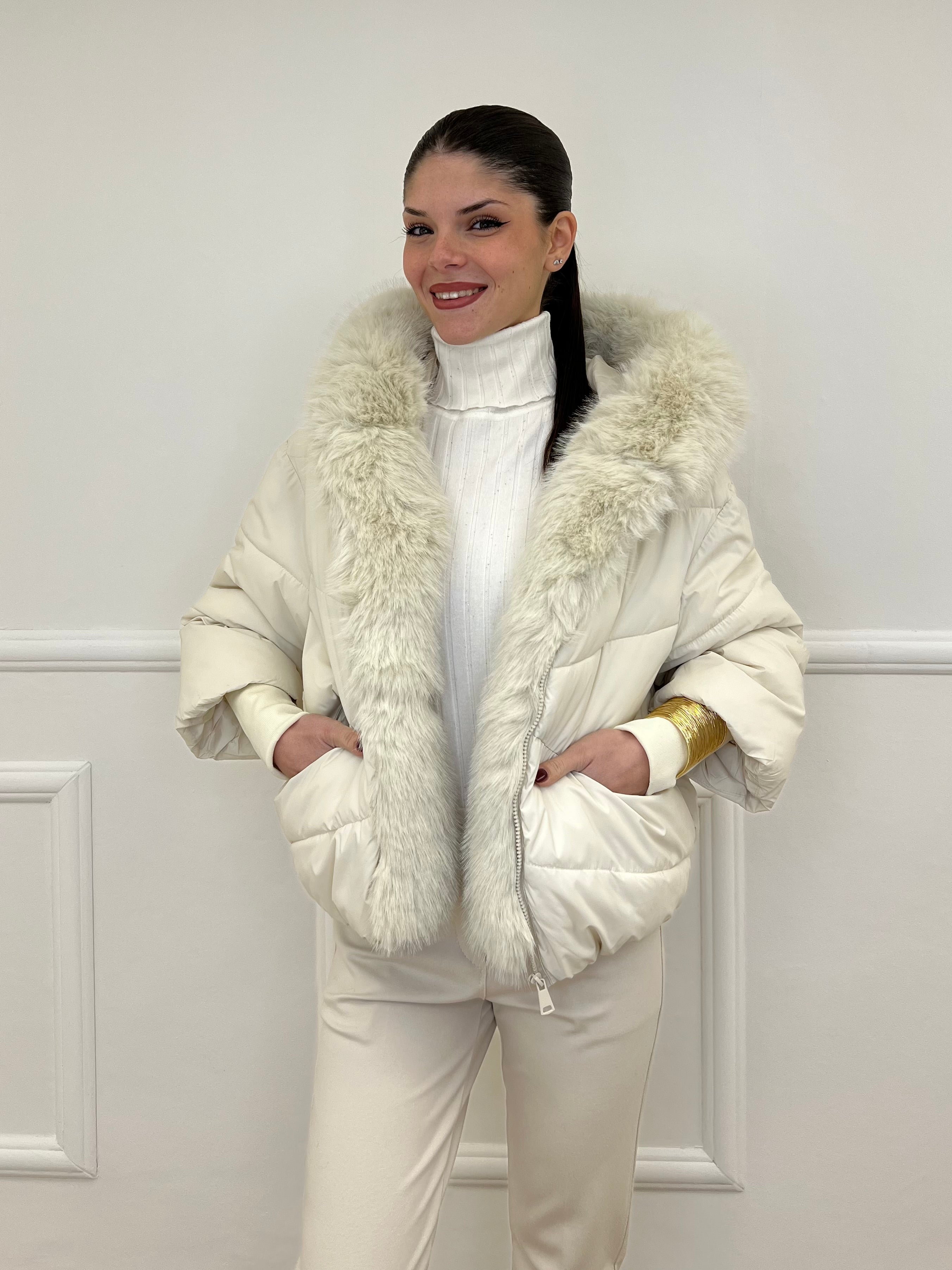 Piumino Over 2884 Panna