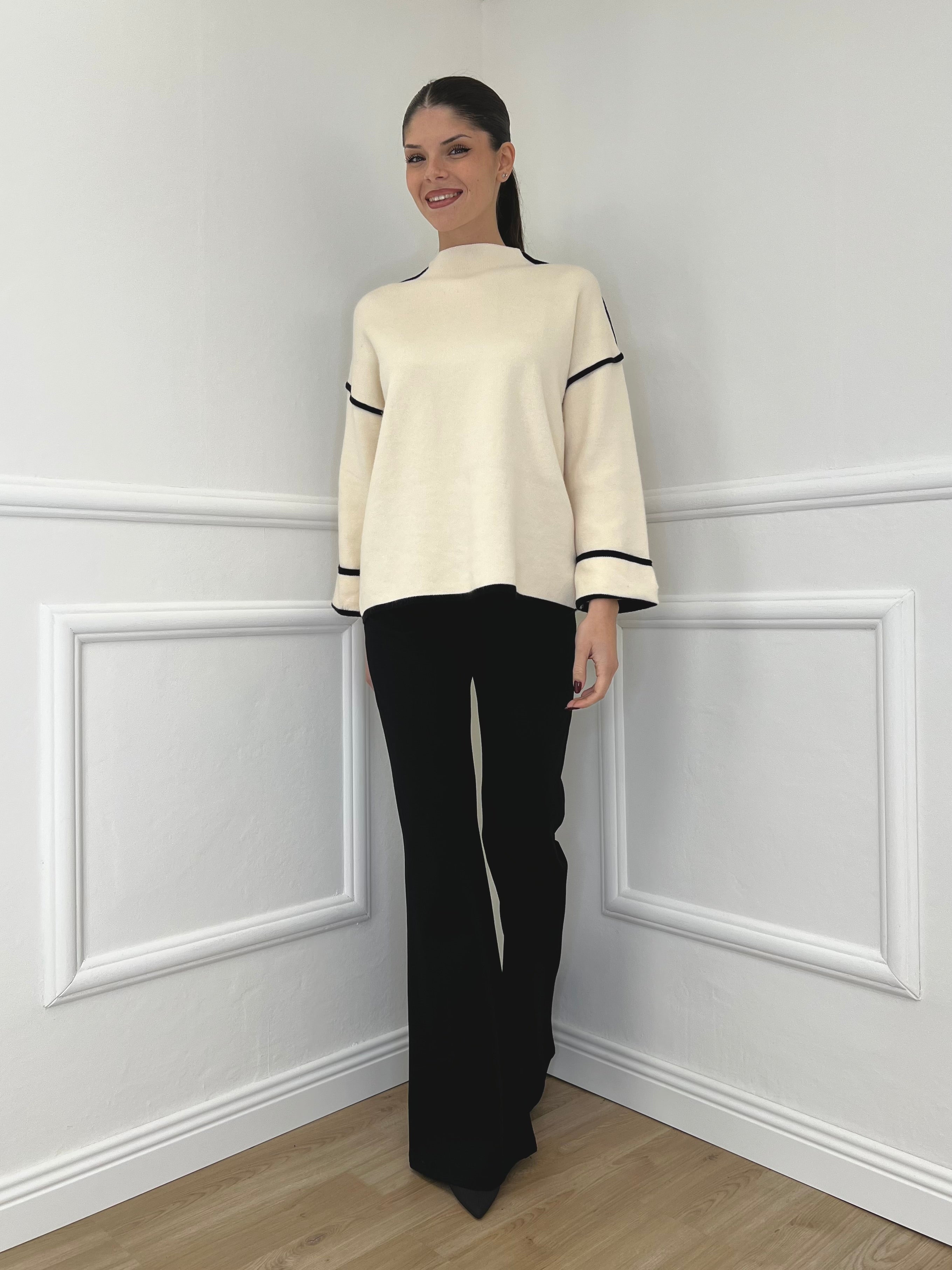 Pantalone Flare 1073 Nero