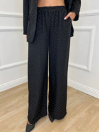 Tailleur Micro Borchie L5181 Nero - Bazar Abbigliamento