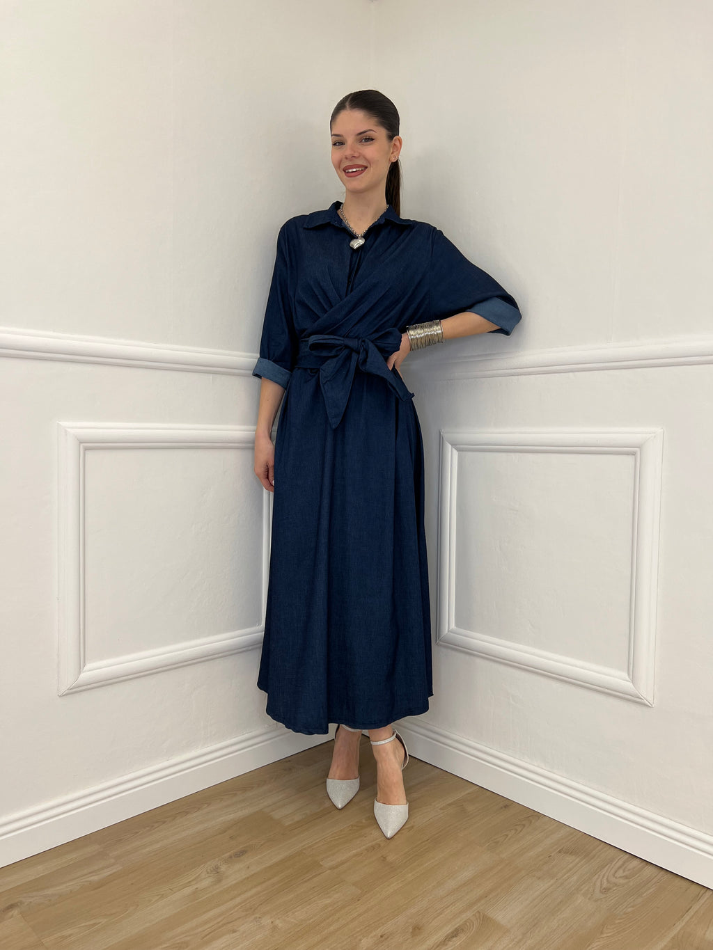 Abito Incrocio Chambray 4202