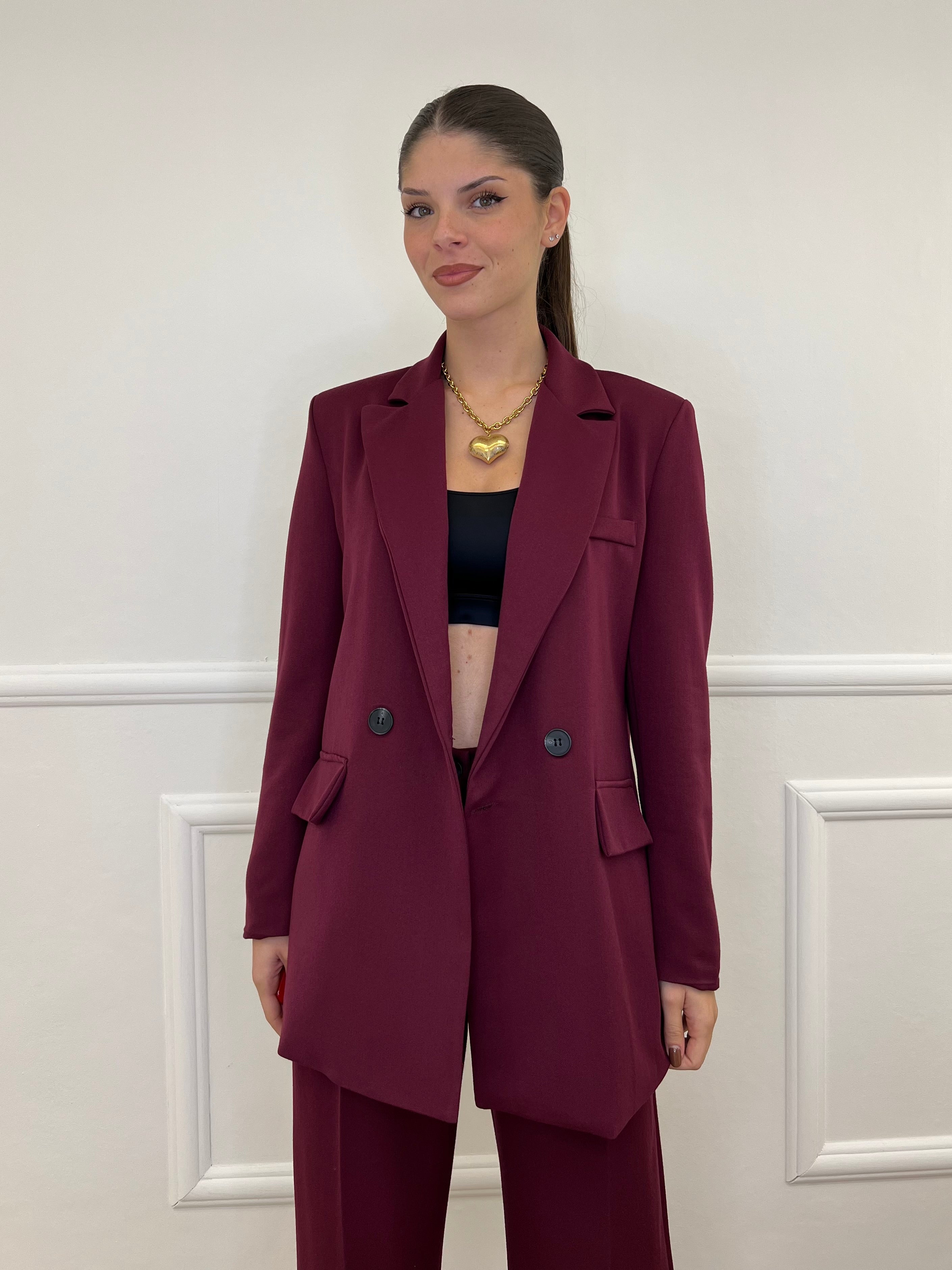 Tailleur Doppiopetto 2412 Burgundy