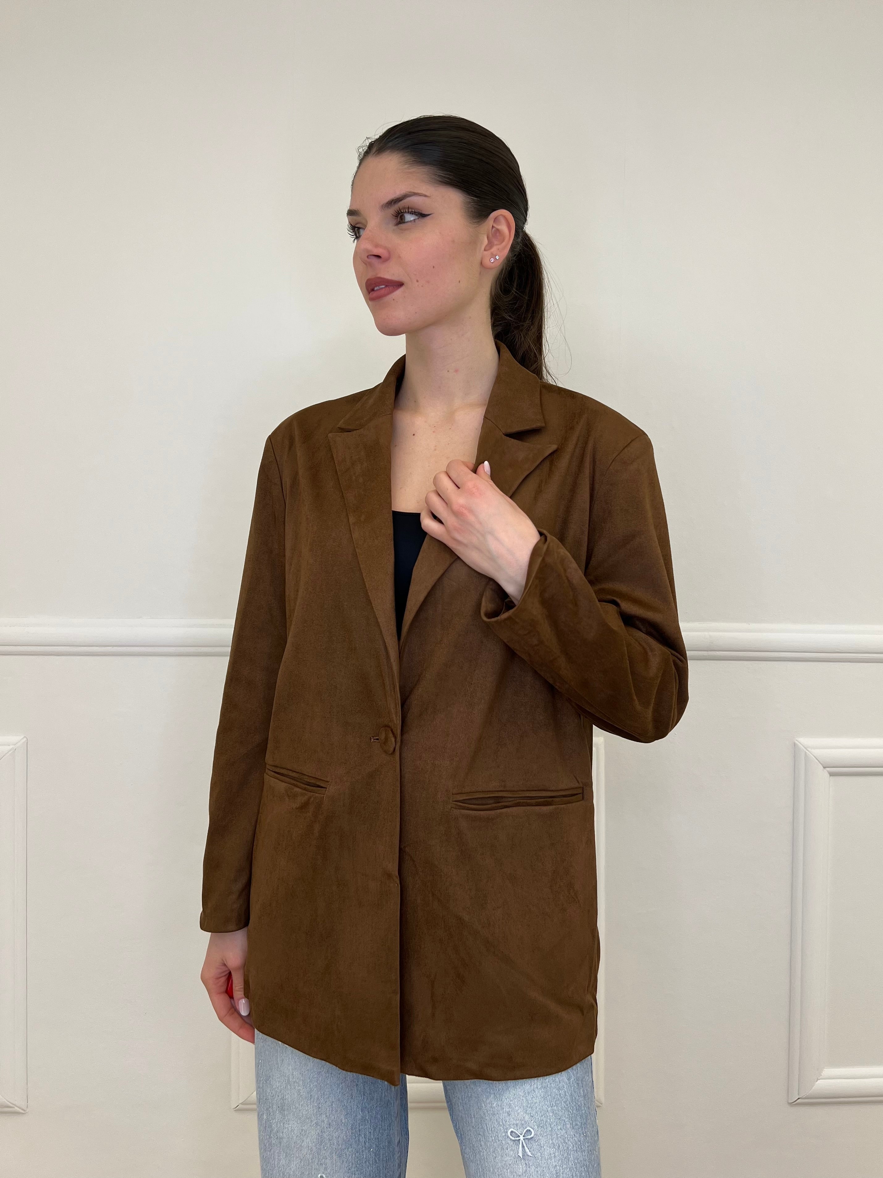 Blazer Scamosciato 5010 Marrone