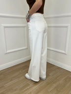 Jeans Palazzo T1001A Panna