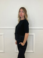 Maglia Fondo Fluffy 7388 Nero