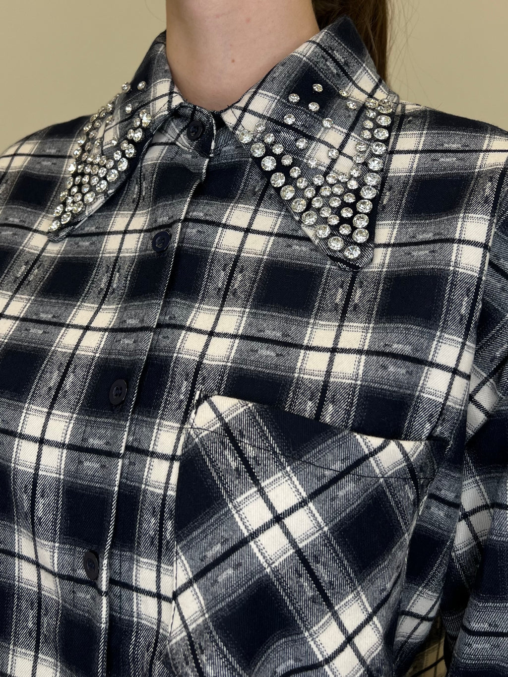 Camicia Madras Cristalli 2531 Blu