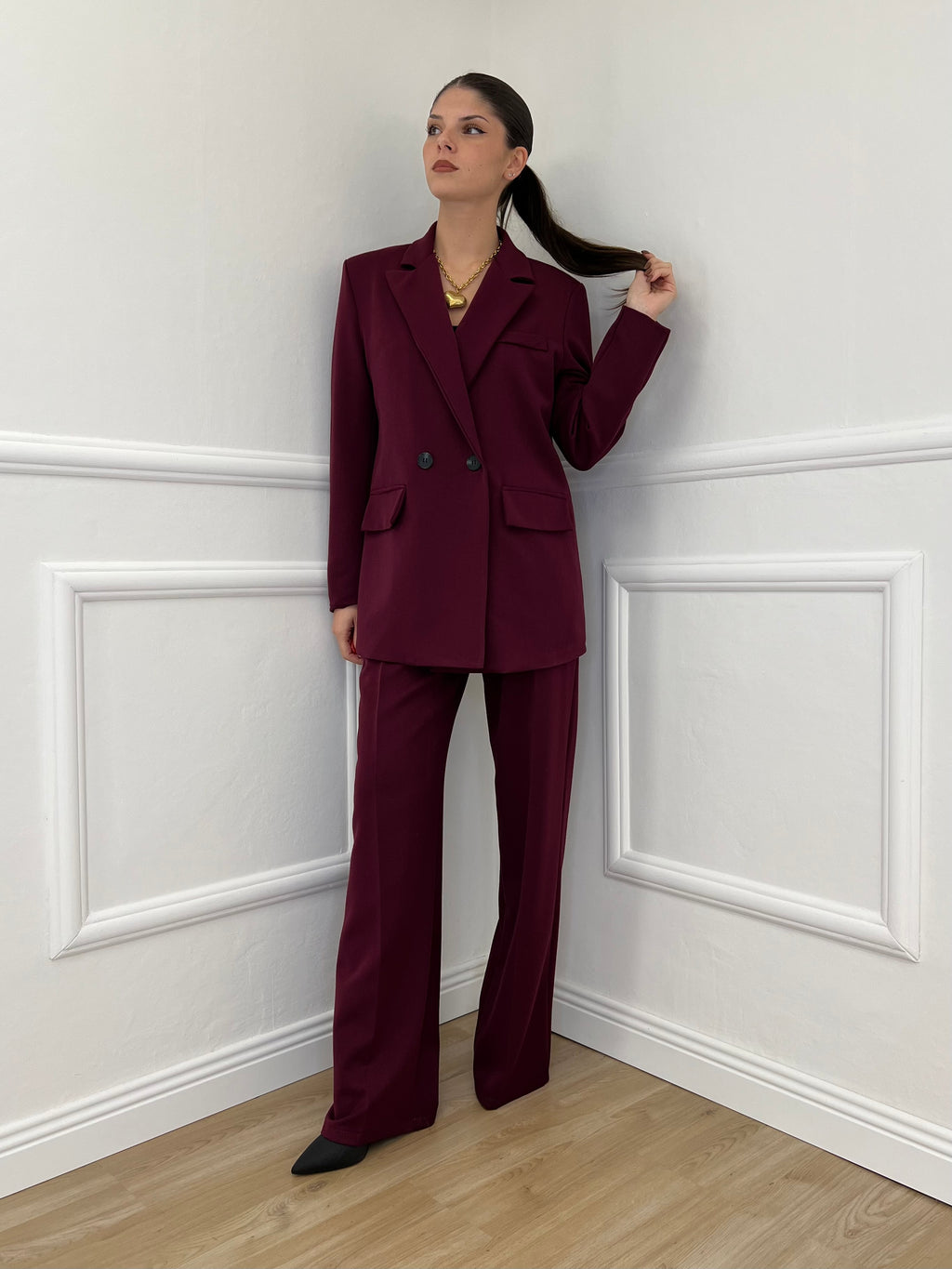 Tailleur Doppiopetto 2412 Burgundy