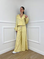 Pantalone Palazzo Bande 7809 Giallo