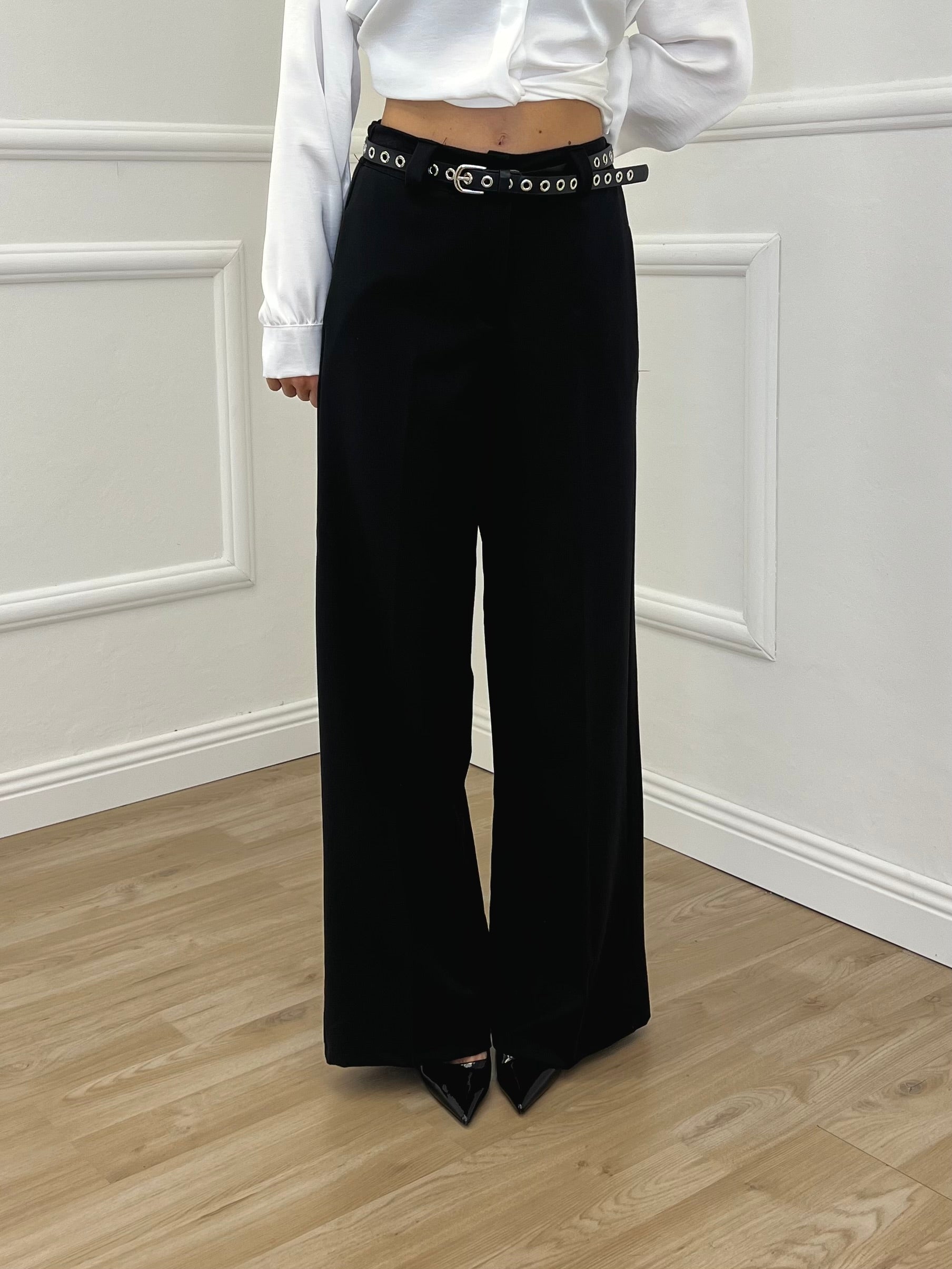 Pantalone Straight Gabardine 5611 Nero