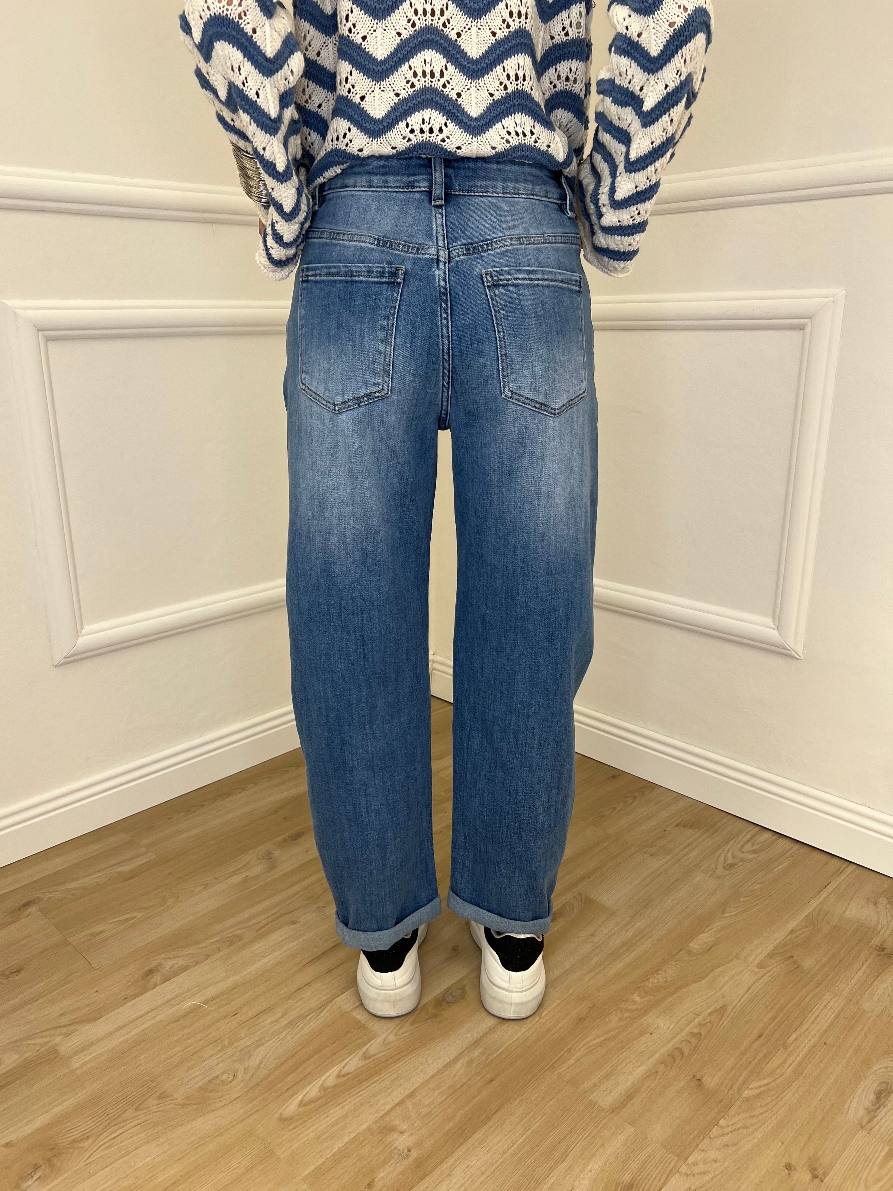Jeans Balloon Slim 9319 Azzurro
