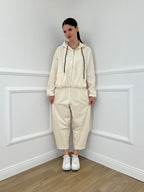 Pantalone Balloon Punto Milano 9516 Panna