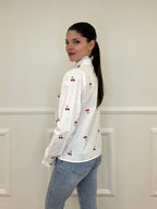 Camicia Ciliegie Coreana 81197 Bianco