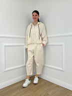 Giubbino Taffetà Cappuccio 5029 Panna