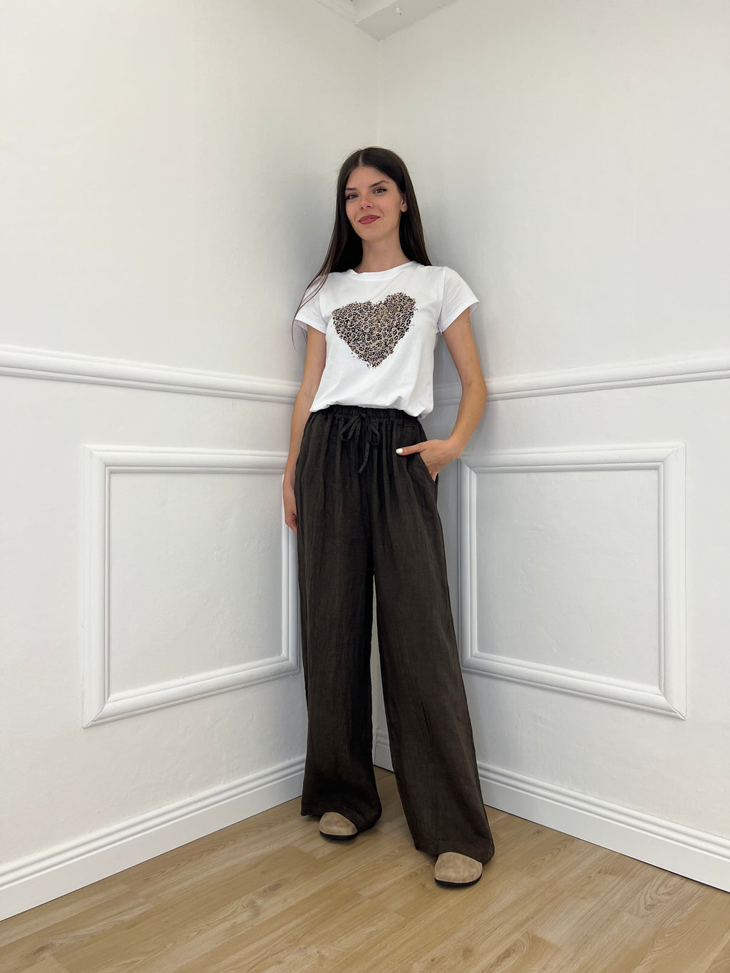 Pantalone Palazzo Lino I586 Moro