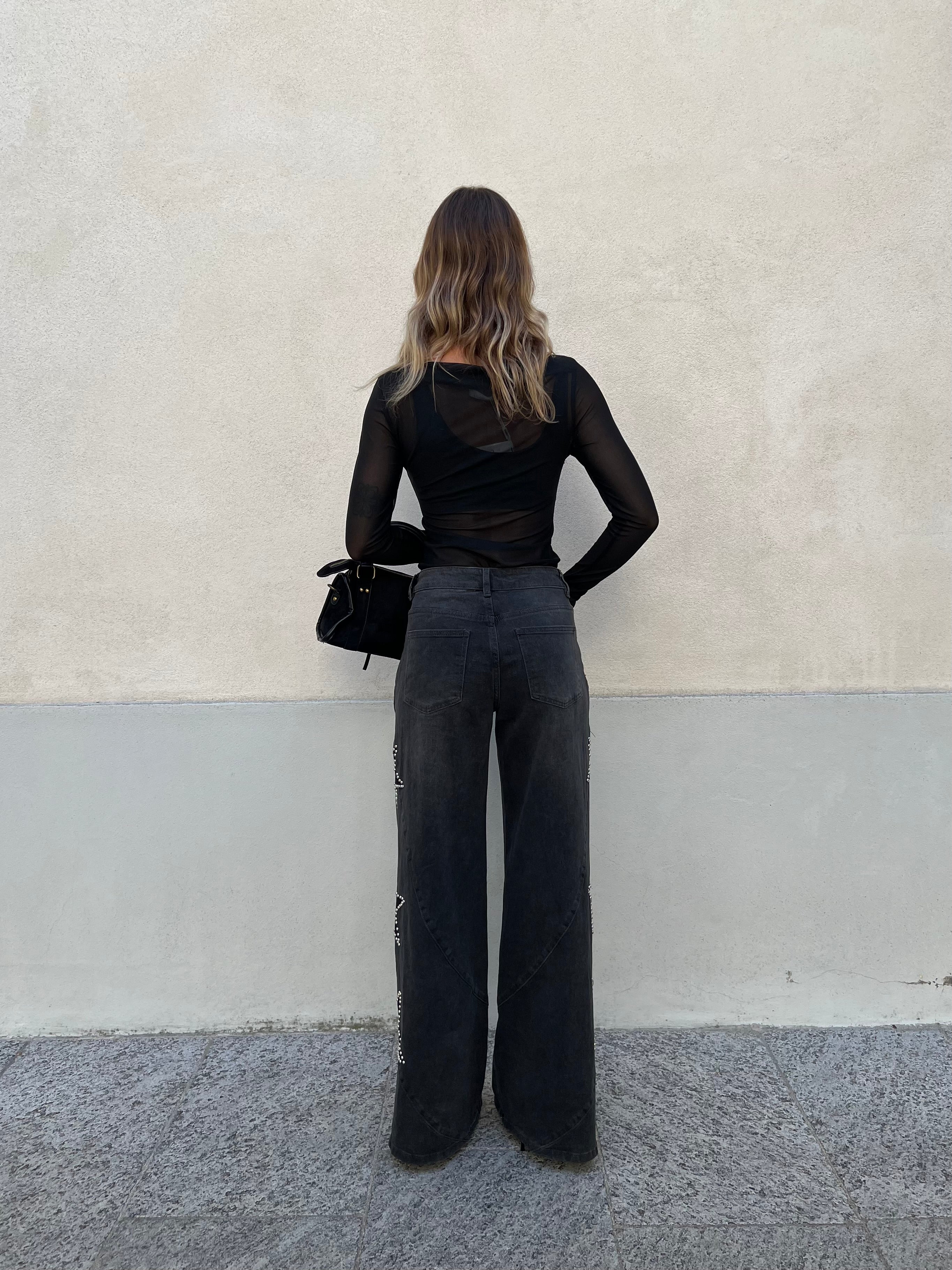 Maglia Tulle Lumina LC260454 Nero