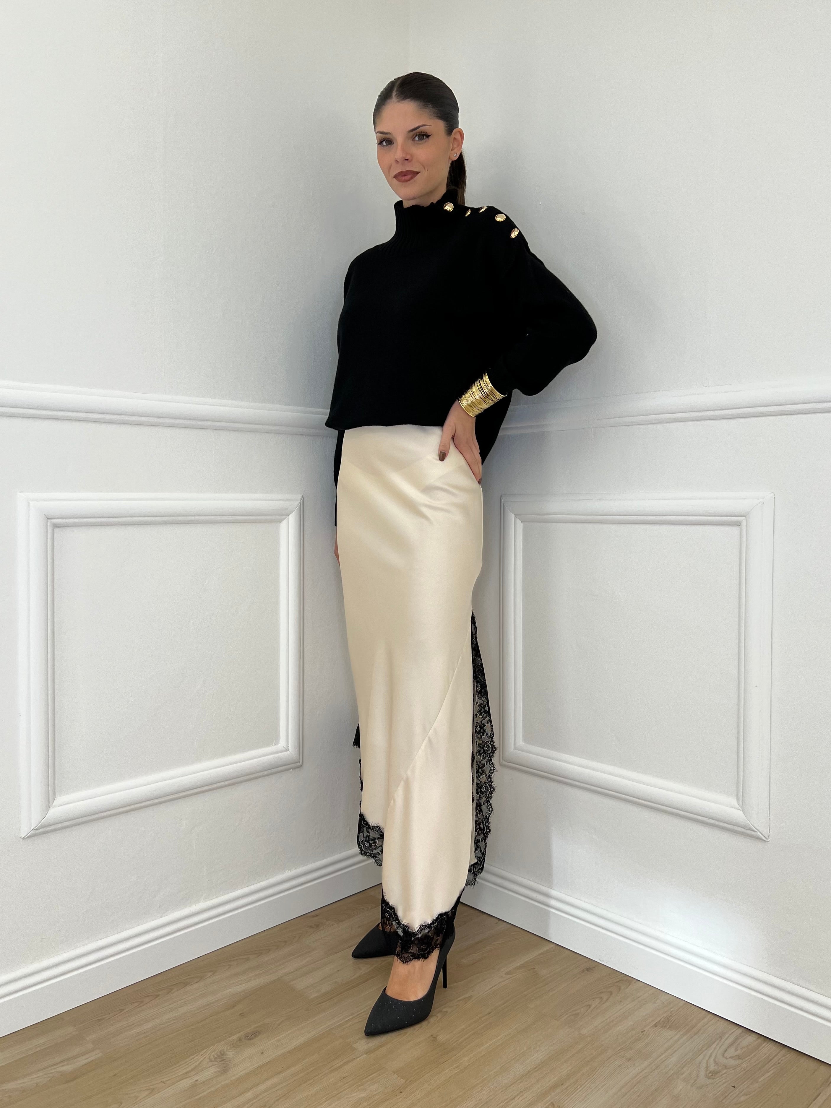 Maglia Bottoni YS9696 Nero