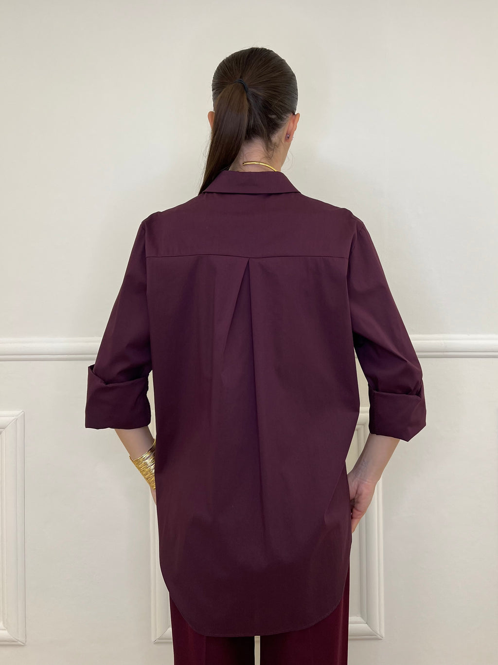 Camicia Over 50320 Burgundy