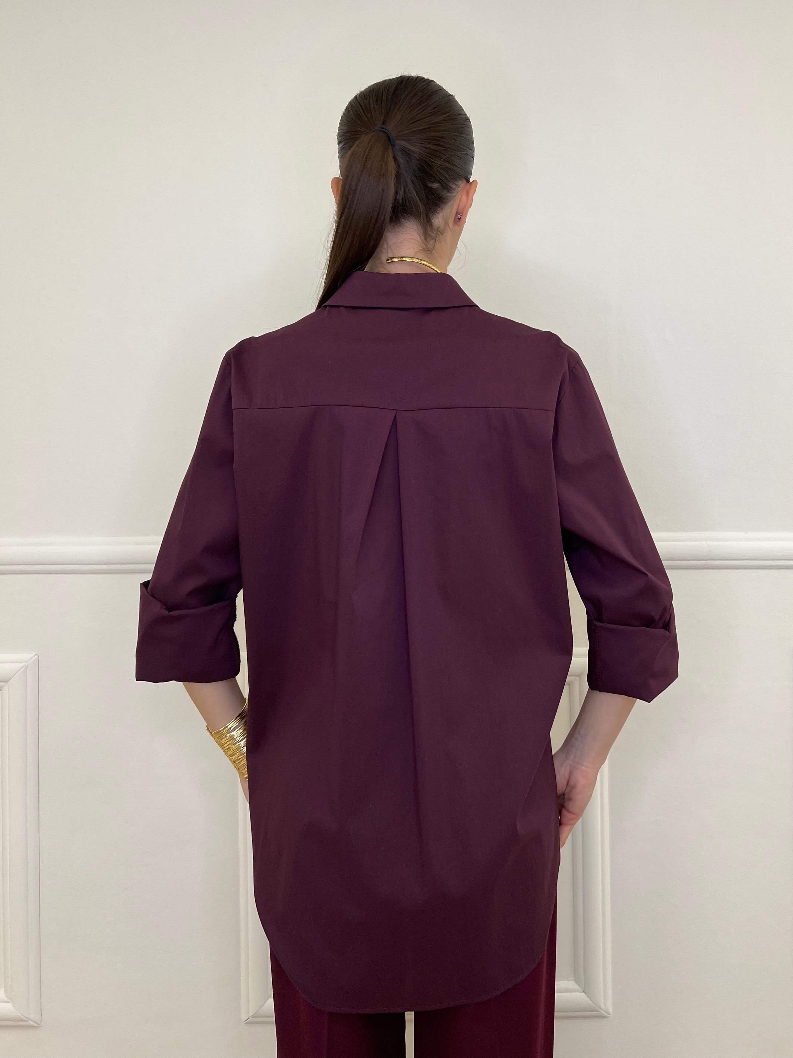 Camicia Over 50320 Burgundy