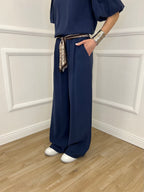 Pantalone Cupro Fusciacca 20527 Blu